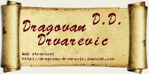 Dragovan Drvarević vizit kartica